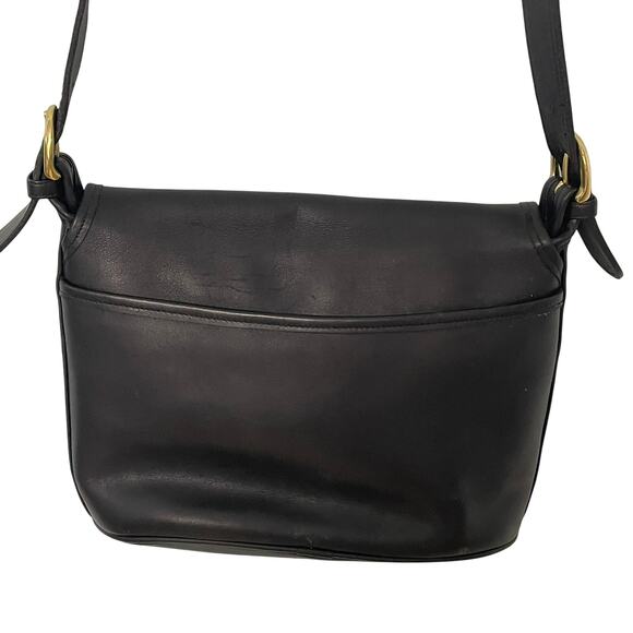 Vintage Coach Fletcher Messenger Bag Black Leather 4150 - Picture 5 of 13